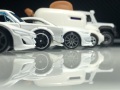 【ミニカー】1/64 minicar576　ホットウィール　ホワイトカー